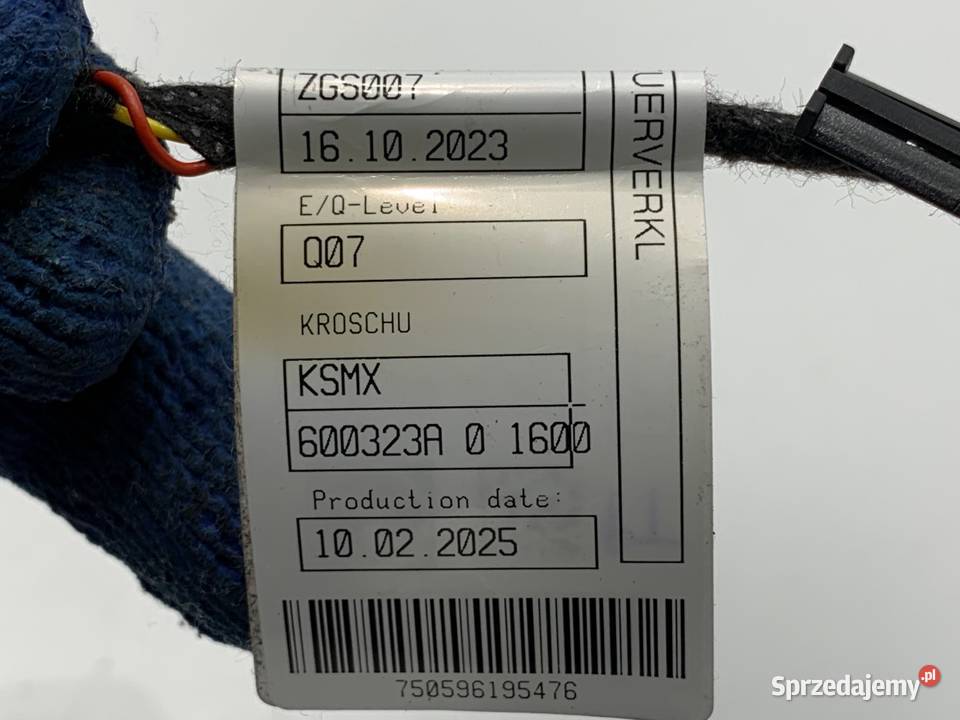 WIĄZKA BOCZKA TYŁ PRAWA MERCEDES GLE A1675405527