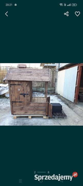 Wędzarnia ogrodowa drewniana podwójne ściany Bliżyn