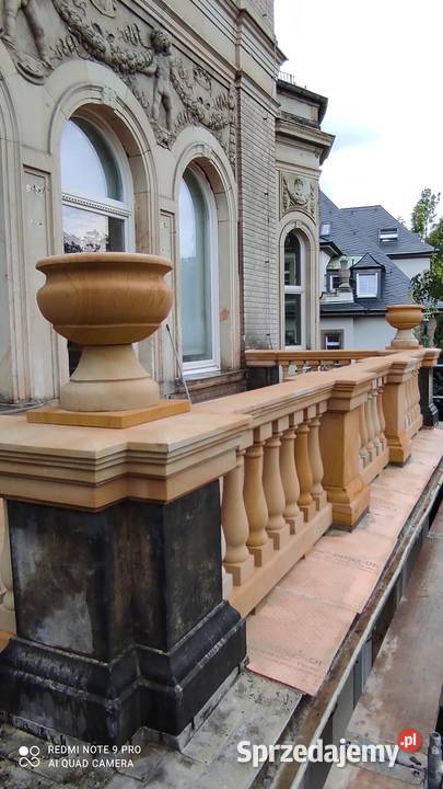 Balustrady z naturalnego kamienia piaskowca dolnośląskie Kamienna Góra usługi budowlane
