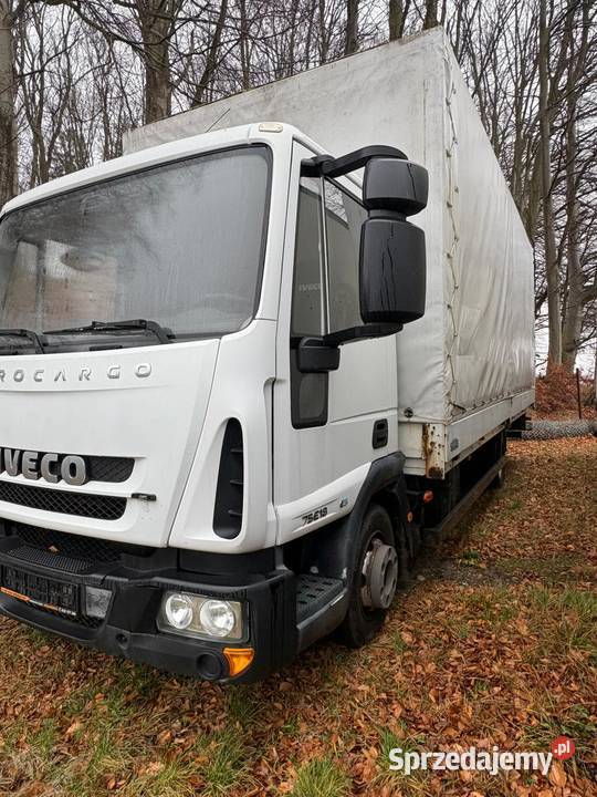 Iveco Eurocargo ML75E18 Plandeka 2009 Winda diesel Sierakowice