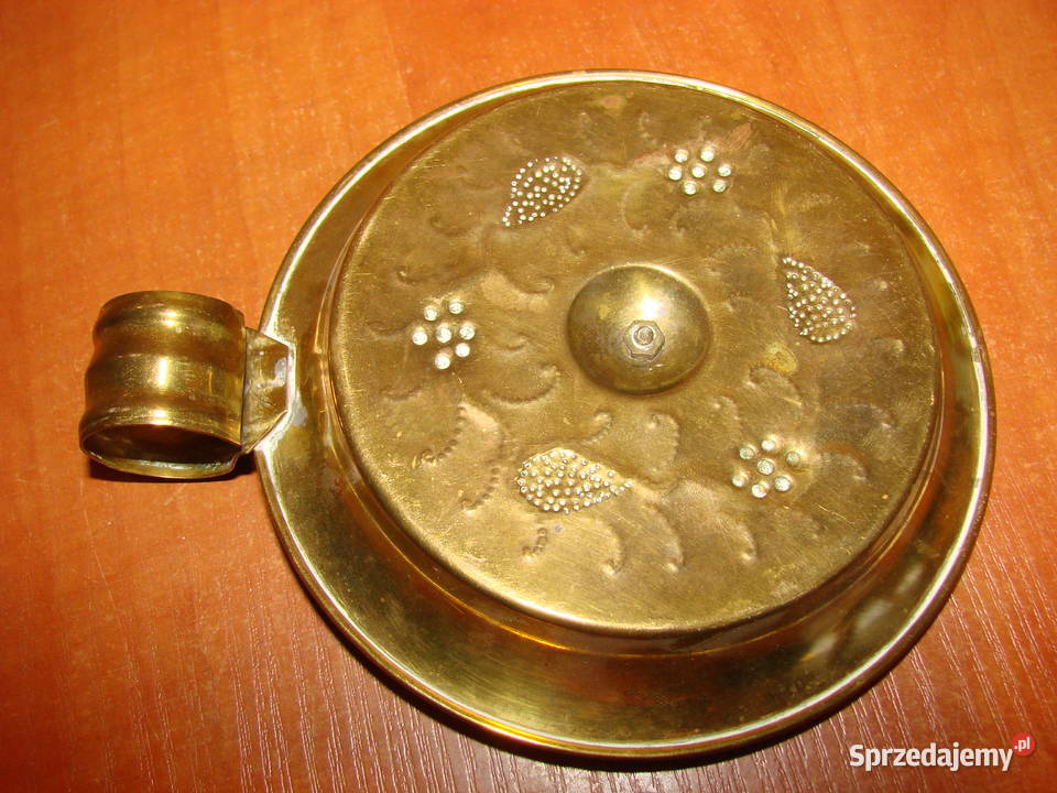 mosiężny świecznik Pruszcz Gdański sprzedam