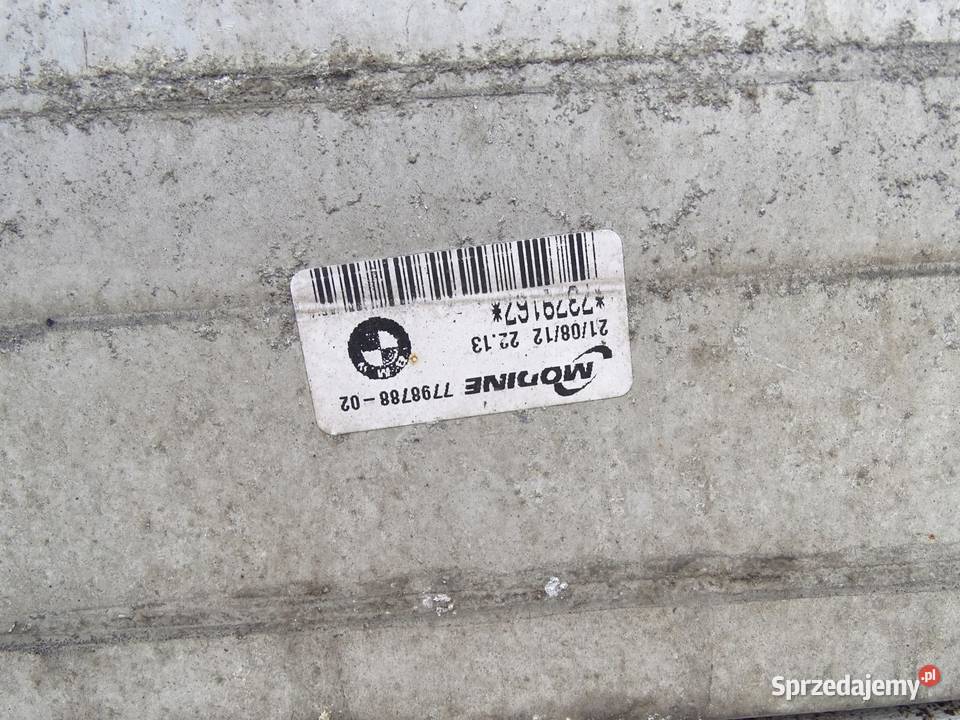 KOMPLET CHŁODNIC WODY KLIMY WENTYLATOR 20 D N47