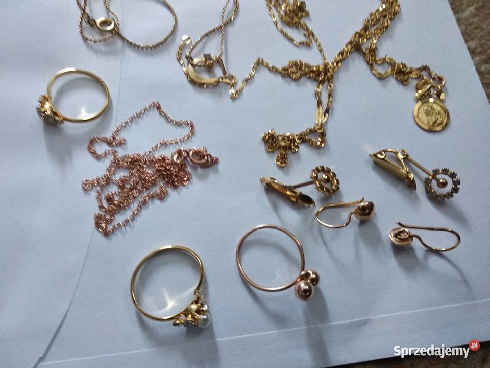 złoto naszyjniki wisiorki medaliki Poznań sprzedam