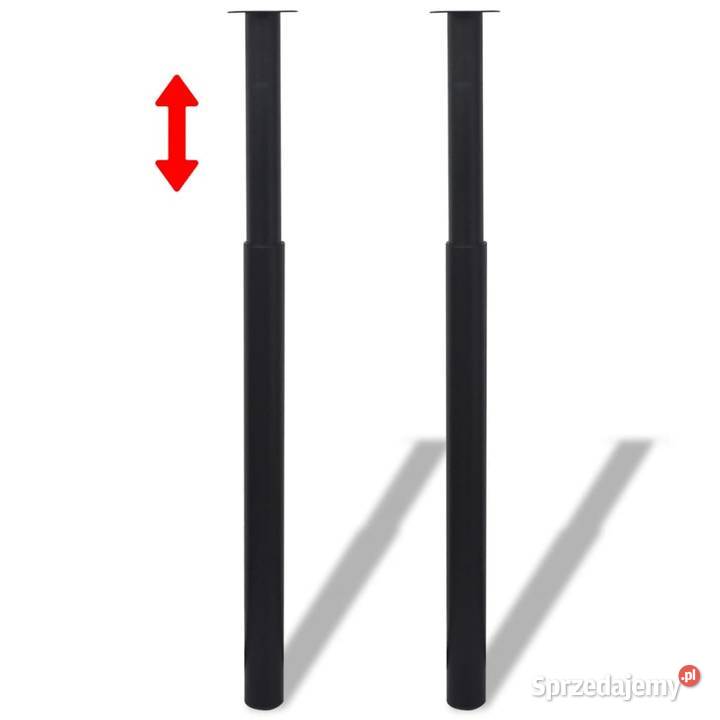 vidaXL Teleskopowe nogi do stołu 4 czarne Warszawa sprzedam