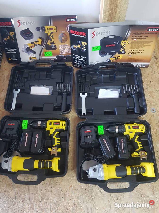 SZLIFIERKA KĄTOWA AKU 125MM WKRĘTARKA AKU 24V5Ah wielkopolskie Głogowa