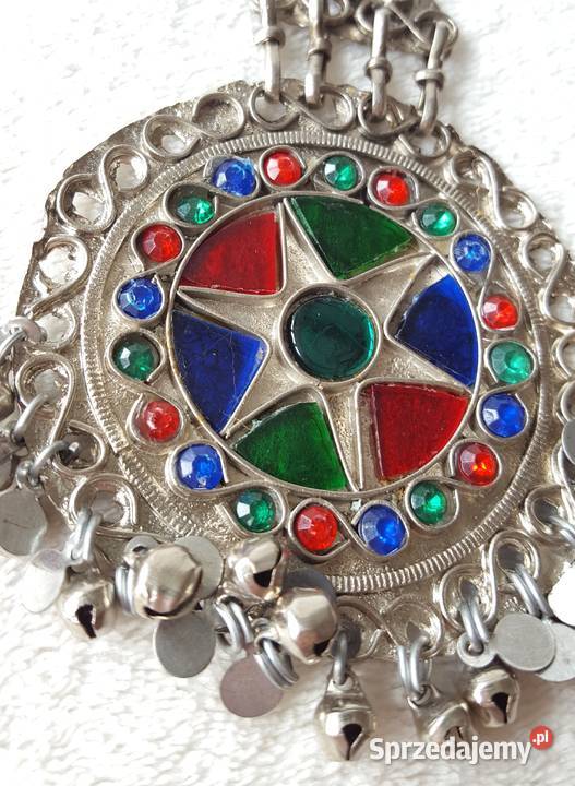 Duże okrągłe kolczyki afgańskie orient boho Szczecin