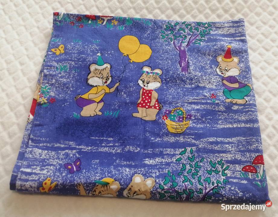 Poszewka na kołderkę kocyk niebieska 75x140 Czeladź