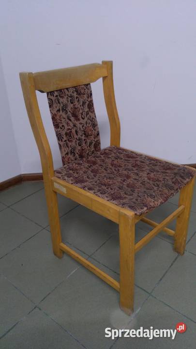 krzesło drewniane bukowe  8224 PRL