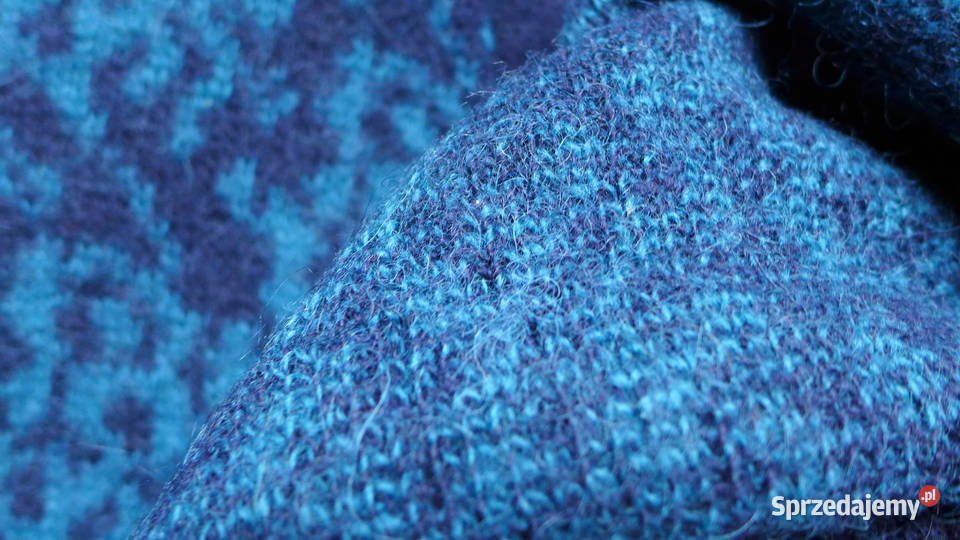 ISLANDZKI hipsterski wełniany sweter WEŁNA długi Warszawa