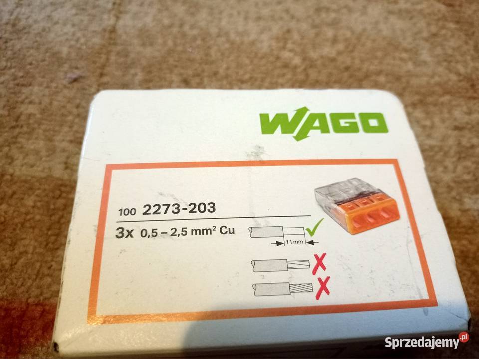 Złączki wago 2345 na drut i linke Nowy Sącz
