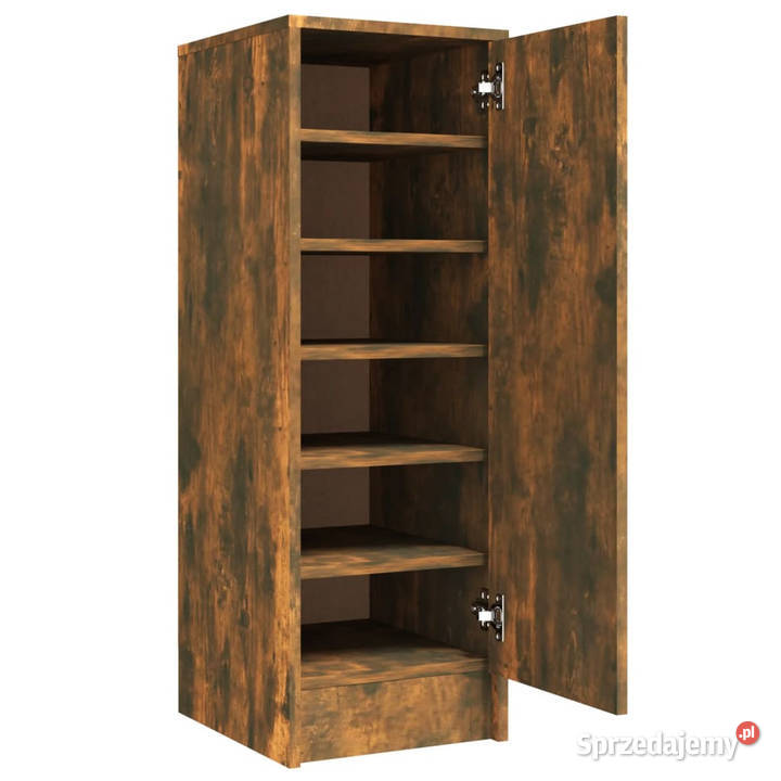 Szafka na buty przydymiony dąb 32x35x92 WM816017 mazowieckie Warszawa