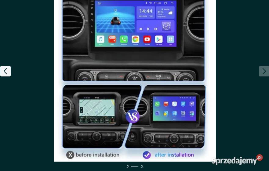 Radio Android 12 Jeep Wrangler JL Gladiator wifi Ożarowice