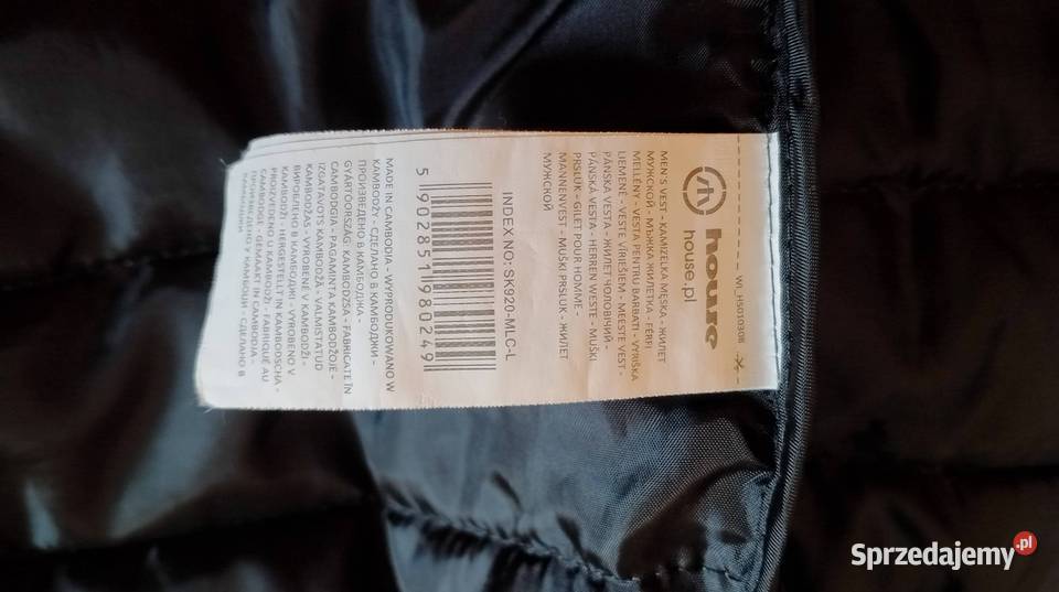 Bezrękawnik House rozmiar L świętokrzyskie Czarzyzna sprzedam