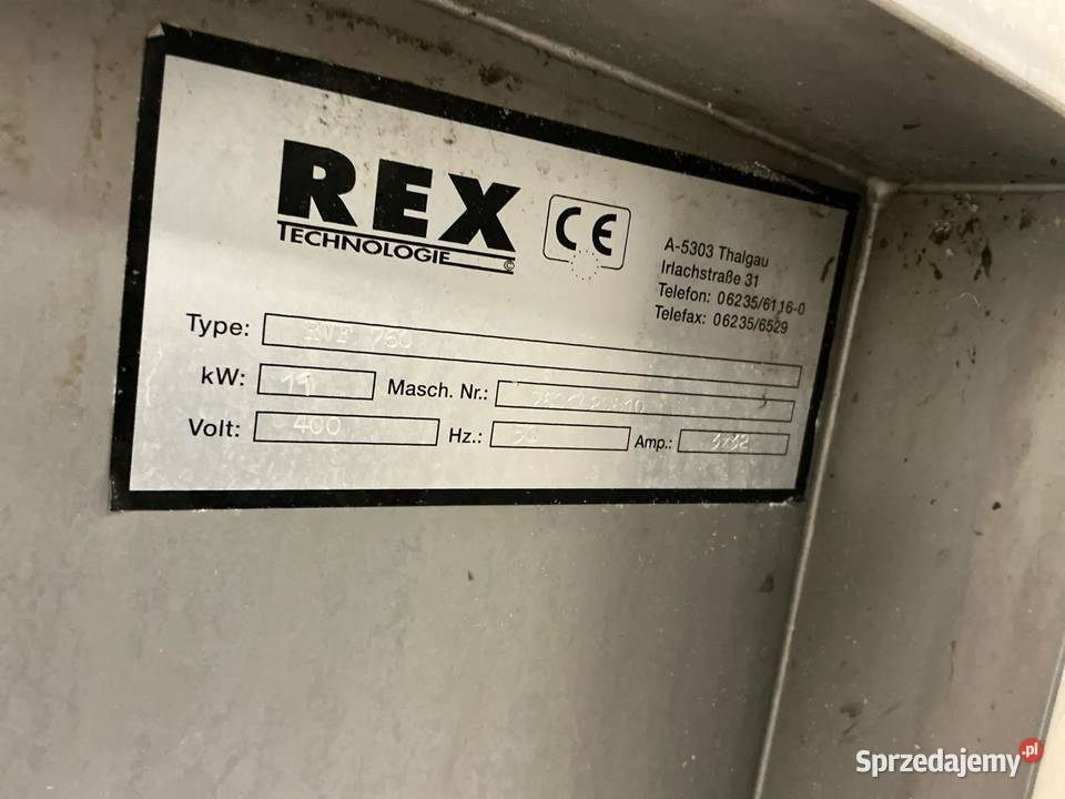 REX RVF 760 Nadziewarka próżniowa z załadunkiem Krotoszyn