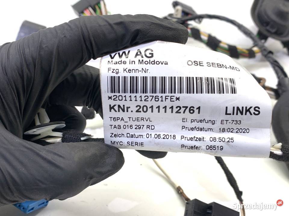WIĄZKA DRZWI PRZÓD LEWY VW TRANSPORTER T6 20 110 sprzedam