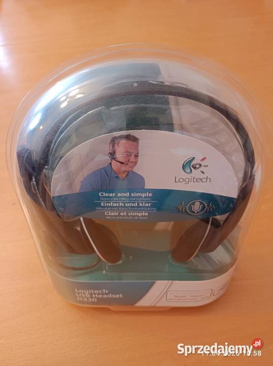 Słuchawki USB z mikrofonem Logitech USB Headset Łomianki