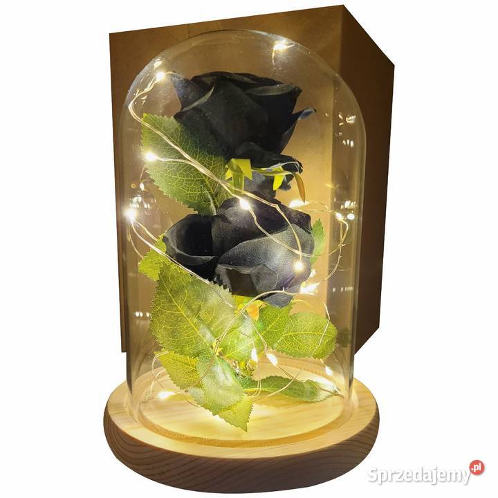 Wieczna róża czarna na prezent mamy babci żony Mikołów