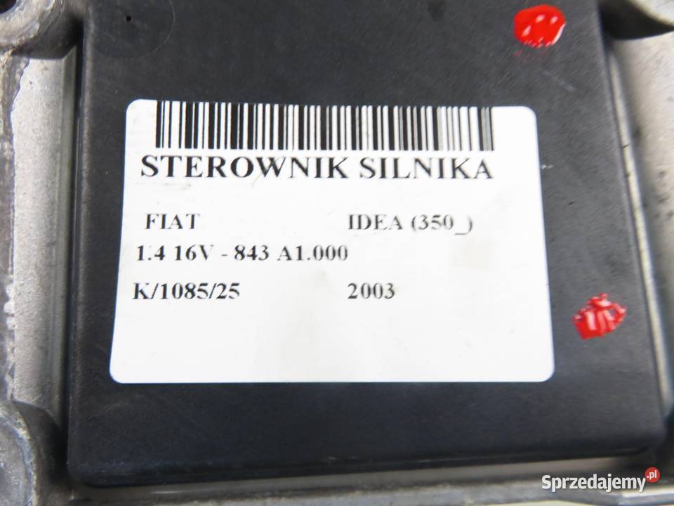 STEROWNIK FIAT IDEA 14 16V 0261208206 osobowe