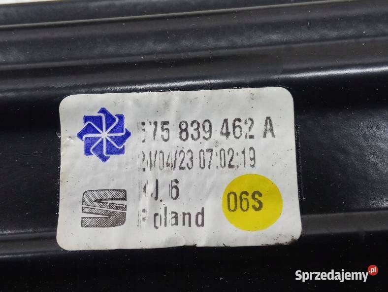 MECHANIZM SZYBY PRAWY TYŁ 5Q0959408E 575839462A Wyposażenie wnętrza sprzedam