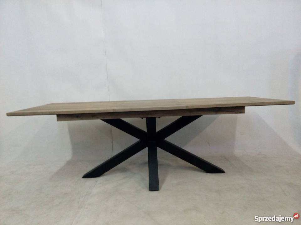 Designerskie stół rozkładany na metalowej nodze 105cm opolskie Opole