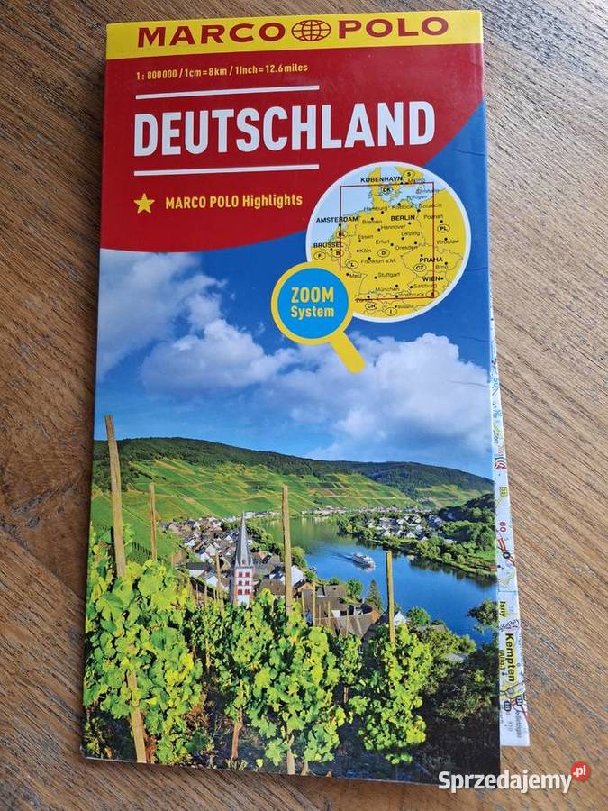 Germany Marco Polo 1800 000 mapa Mapy i przewodniki Kraków
