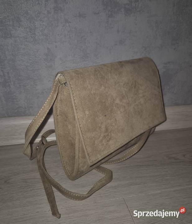 Torebka damska beżowa camel Na ramię