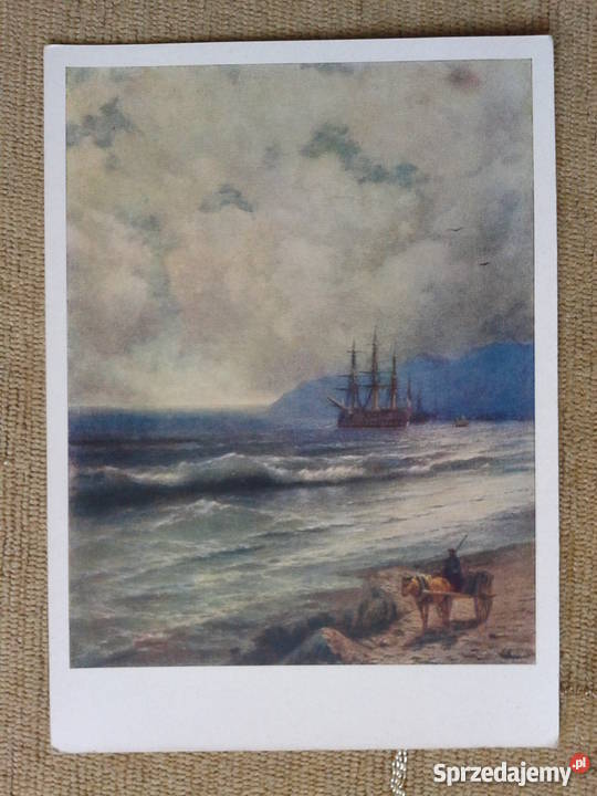 OBRAZ MALARZA ROSYJSKIEGO IWANA AJWAZOWSKIEGO Pocztówki i karty telefoniczne Piszczac sprzedam