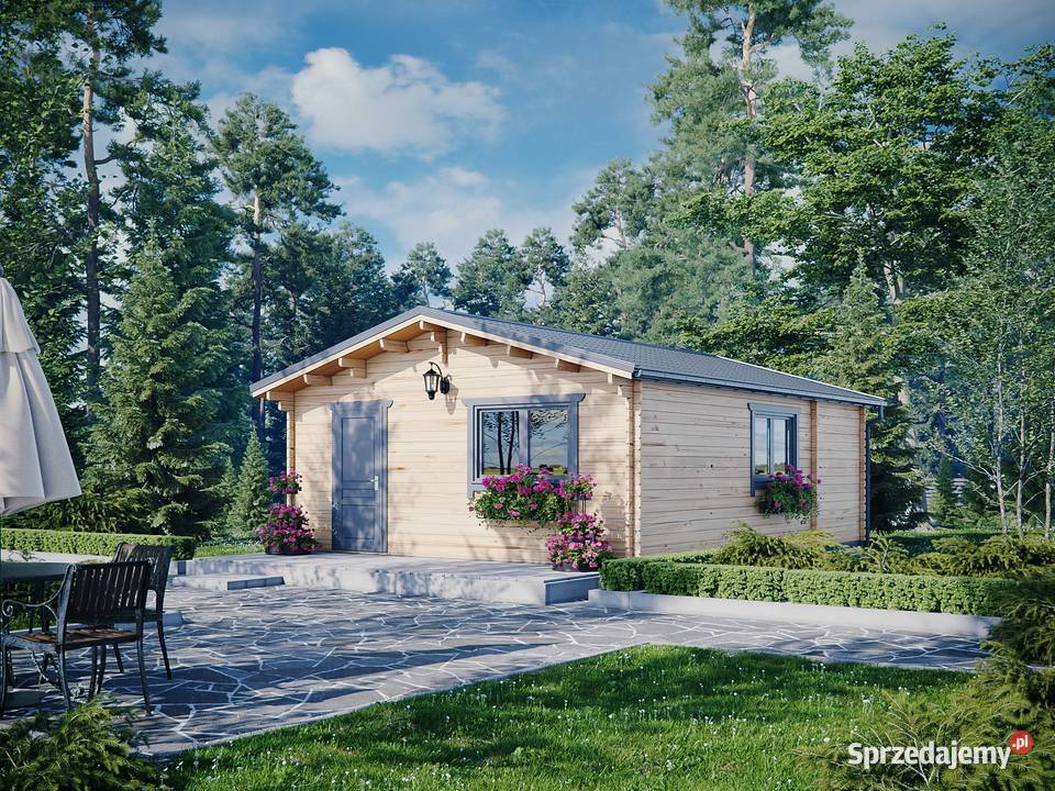 DREWNIANY DOMEK CAŁOROCZNY TOKIO 48 M2 Mrągowo