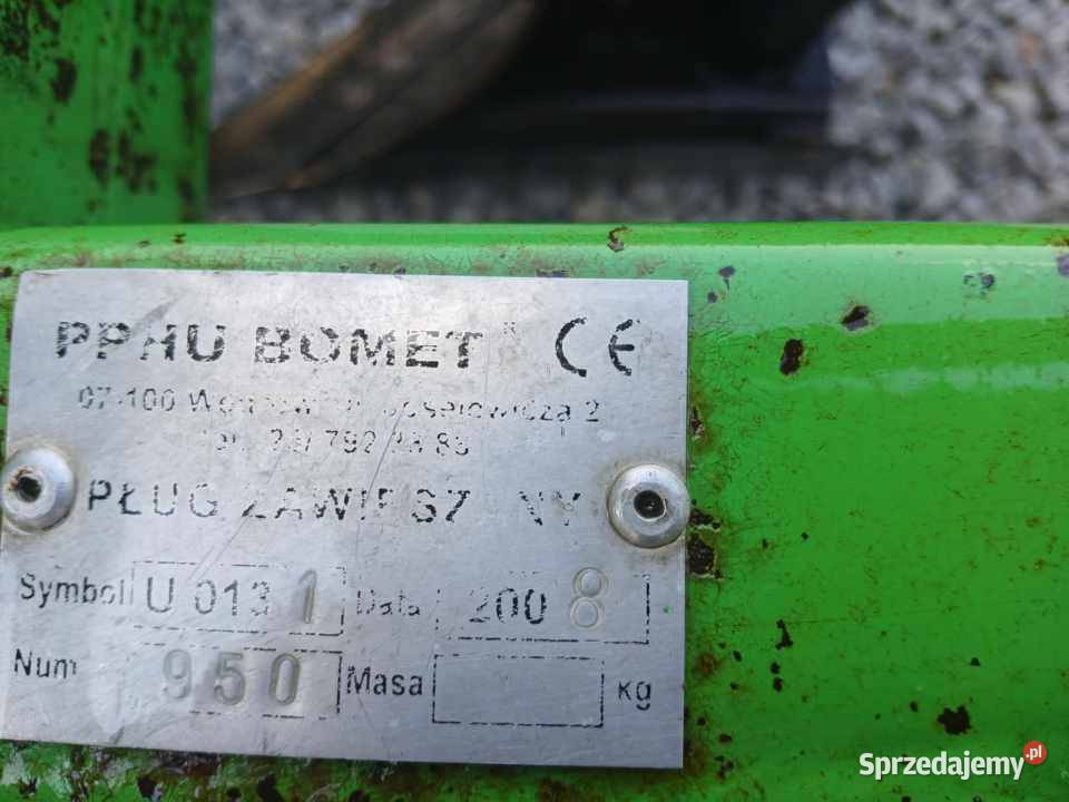 Pług 3 Skibowy Bomet Żółkiewka-Osada