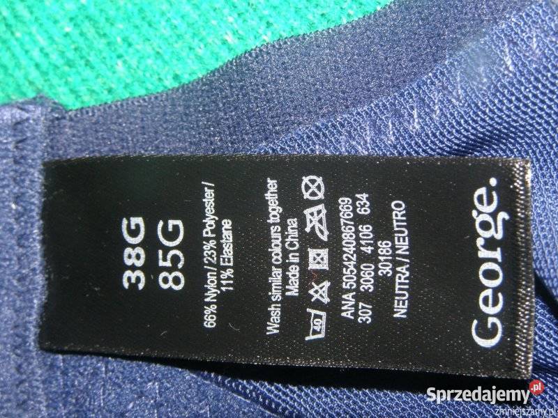 Biustonosz Stanik 38G 85G GEORGE Usztywniany