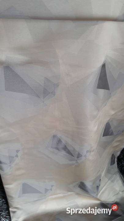 Materiał dwustronny ecru szary zasłona sze 150 x Radom