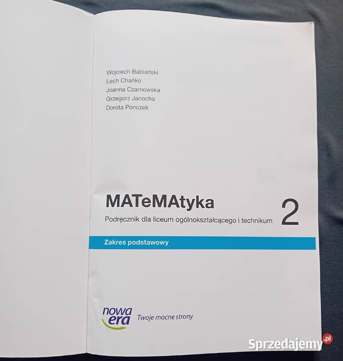 Matematyka 2 Podręcznik LO i technikum Koźminek