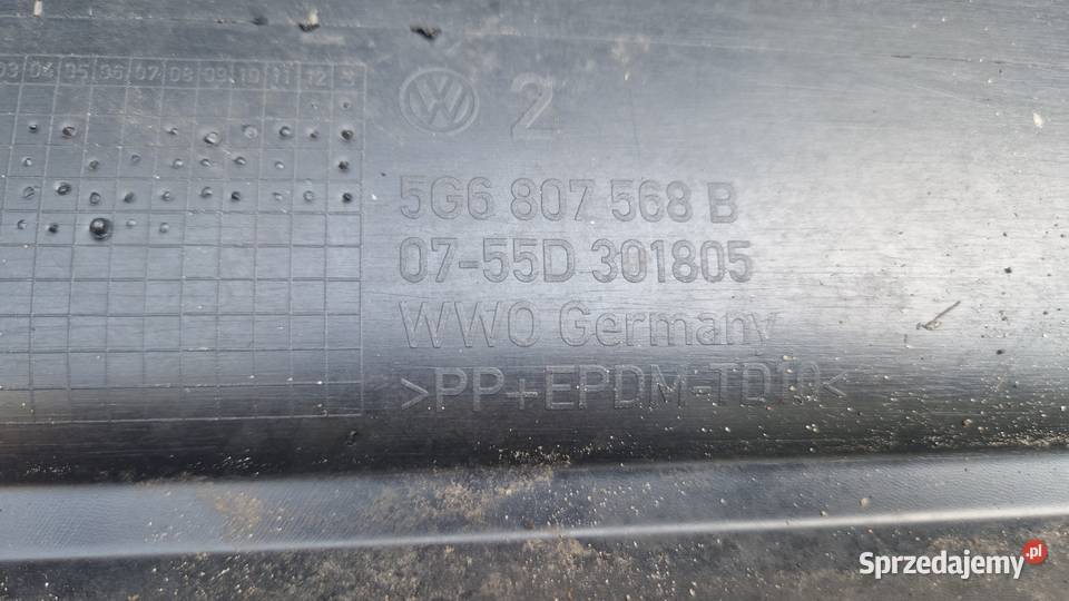VW GOLF 7 VII HB ZDERZAK TYLNY TYŁ 5G6807568B Słowikowo