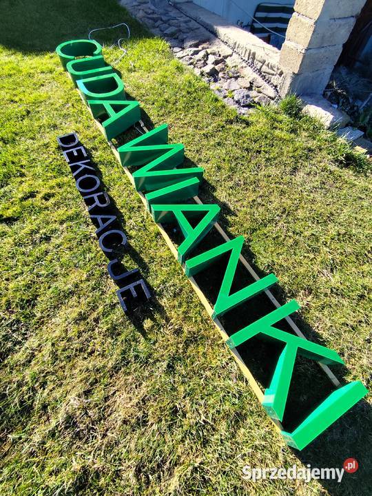 Neon podświetlany Cuda Wianki dekoracje Wrocław sprzedam