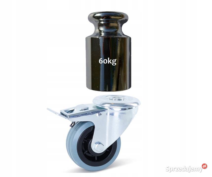 Kółko Obrotowe z Gumy na Otwór 80mm 60 Hamulec sprzedam