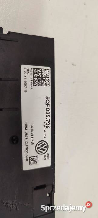 VW TIGUAN II GNIAZDO PORT USB 5QF035726