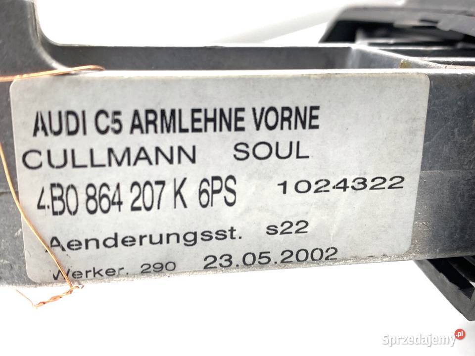 PODŁOKIETNIK AUDI A6 C5 Hatchback 9705 podkarpackie