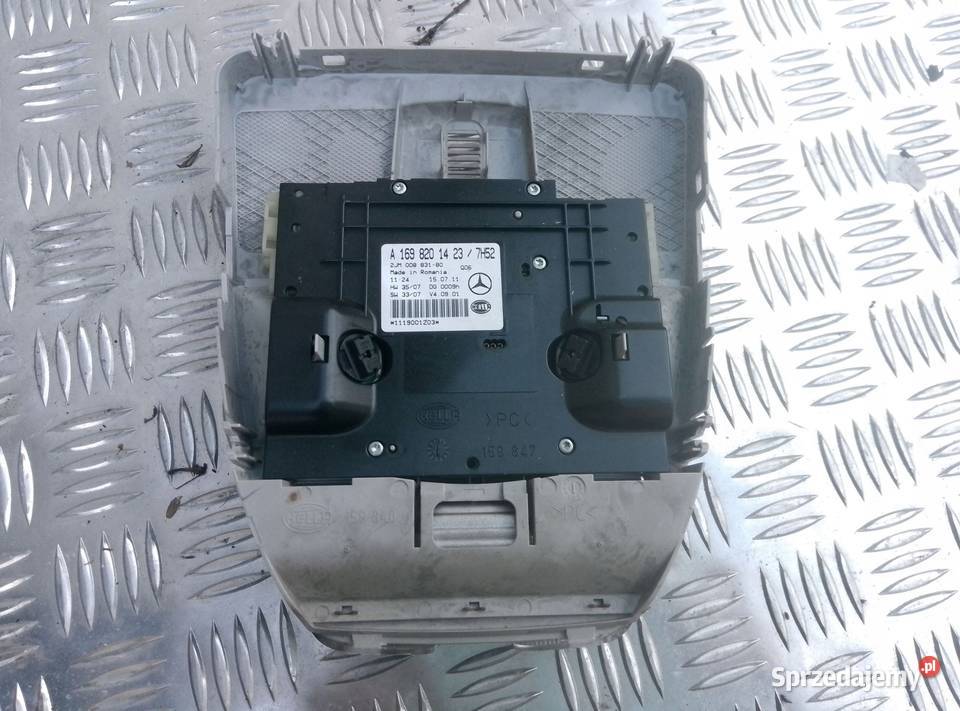 Światło fotela przedniego MercedesBenz A W169 Oświetlenie kabiny Barłogi