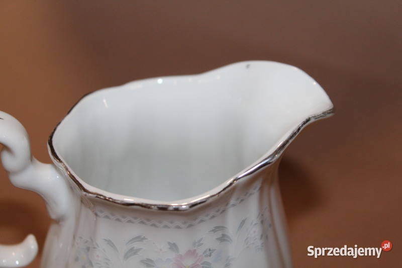 Porcelanowy mlecznik w kwiaty 1158 Szczecin sprzedam
