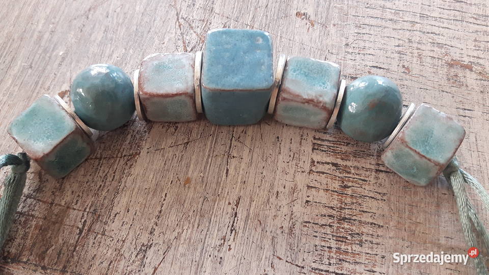 Naszyjnik ceramiczny ręcznie wykonany Naszyjniki