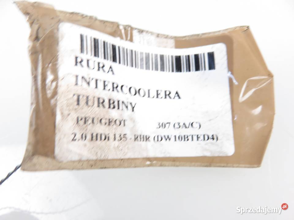 RURA INTERCOOLERA PEUGEOT 307 3AC 20 HDi