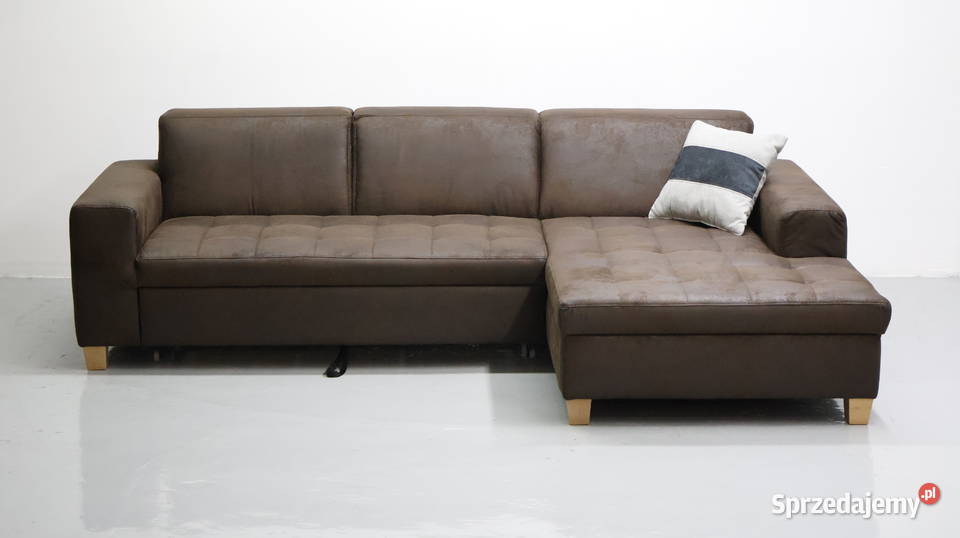 TPX Narożnik funkcją spania brązowy kanapa 160cm