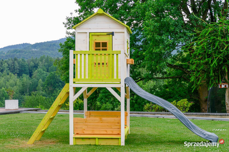 Drewniany domek ogrodowy dzieci Zabawki ogrodowe Trzemeśnia sprzedam