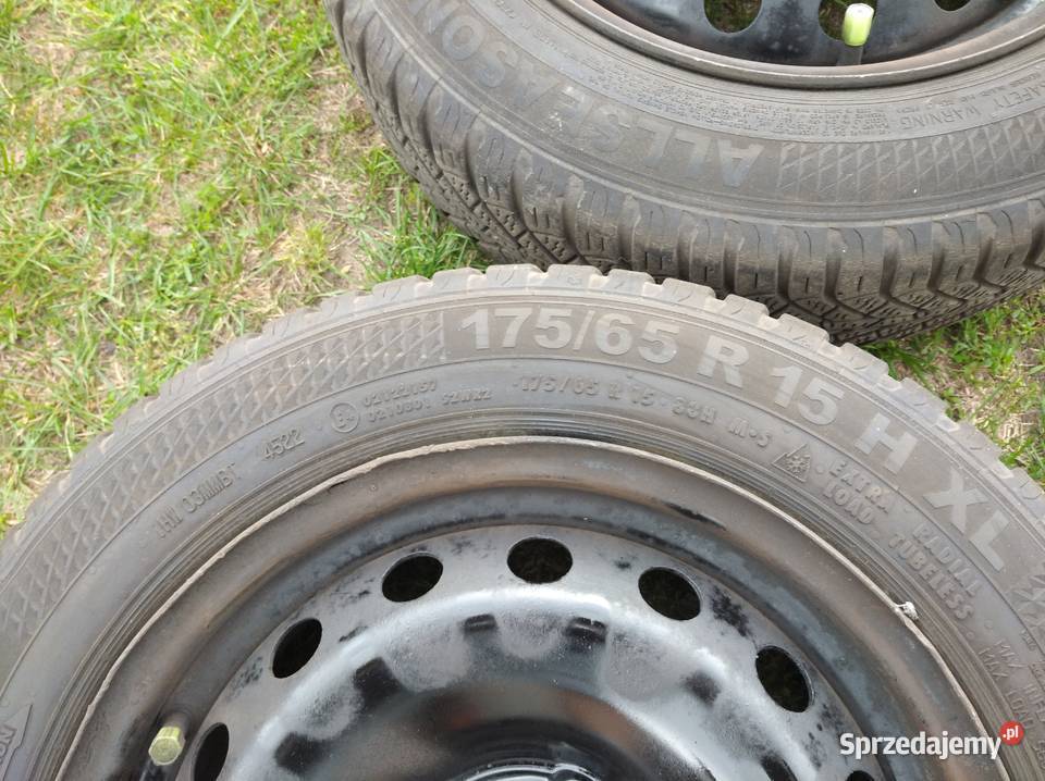 Koła felgi stalowe opony zimowe z kołpakami Fiat Płock