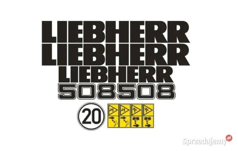 Naklejki oklejenie naklejka LIEBHERR 508 Karoseria Janików sprzedam