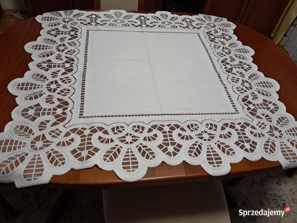 Serweta biała żakardowa 100x95 do sprzedania Kraków