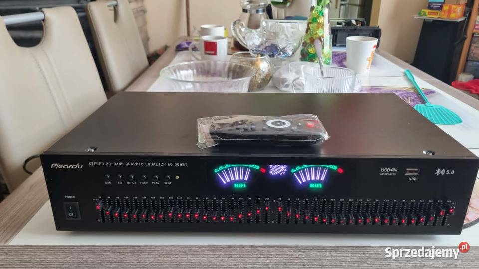 Korektor 40 pasm 2x20Band Bluetooth USB EQ 666BT Warta