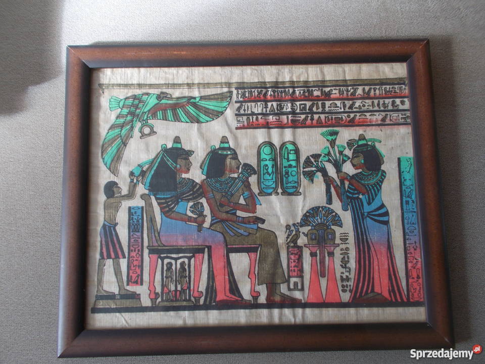 obraz papirus egipski