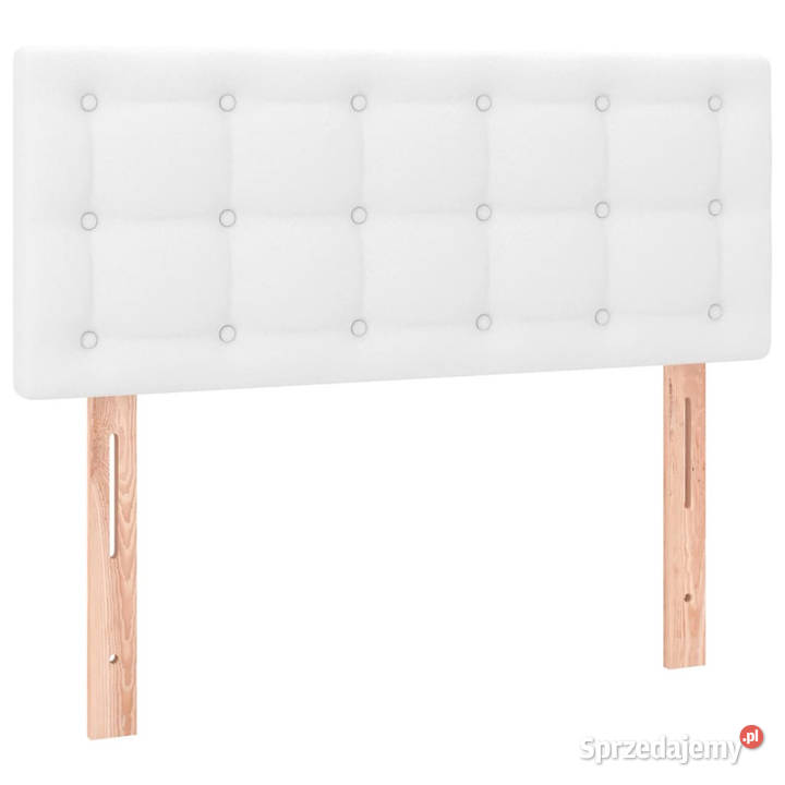 Zagłówek do łóżka z LED biały 80x5x7888 sztuczna Warszawa