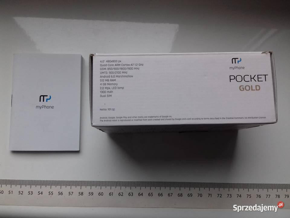 Smartfon MyPhone Pocket Black w kartoniku ładny kujawsko-pomorskie Bydgoszcz
